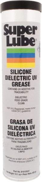 Synco Chemical - 14.1 oz Cartridge Silicone Heat-Transfer Grease - Translucent White, Food Grade, 450°F Max Temp, NLGIG 2, - USA Tool & Supply