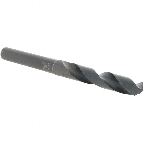 Cle-Line - 35/64" Drill, 118° Point, High Speed Steel Silver Deming & Reduced Shank Drill Bit - USA Tool & Supply