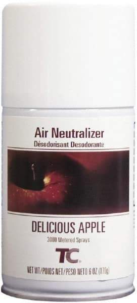 Rubbermaid - 6 oz Air Freshener Dispenser Aerosol Refill - Apple, Compatible with Standard Aerosol Dispensers - USA Tool & Supply