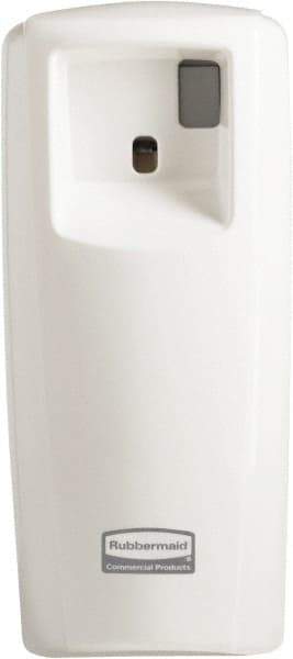 Rubbermaid - 0.019 Cu Ft Coverage, White Metered Aerosol Dispenser - USA Tool & Supply