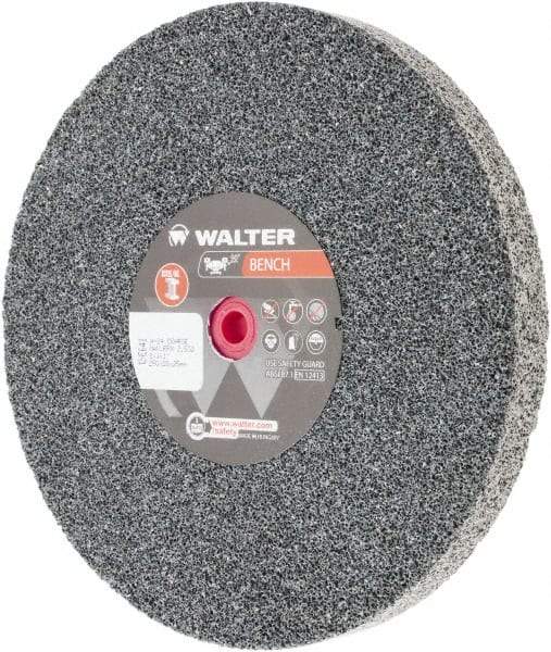 WALTER Surface Technologies - 24 Grit Aluminum Oxide Bench & Pedestal Grinding Wheel - 10" Diam x 1" Hole x 1" Thick, 2500 Max RPM, Coarse Grade, Vitrified Bond - USA Tool & Supply