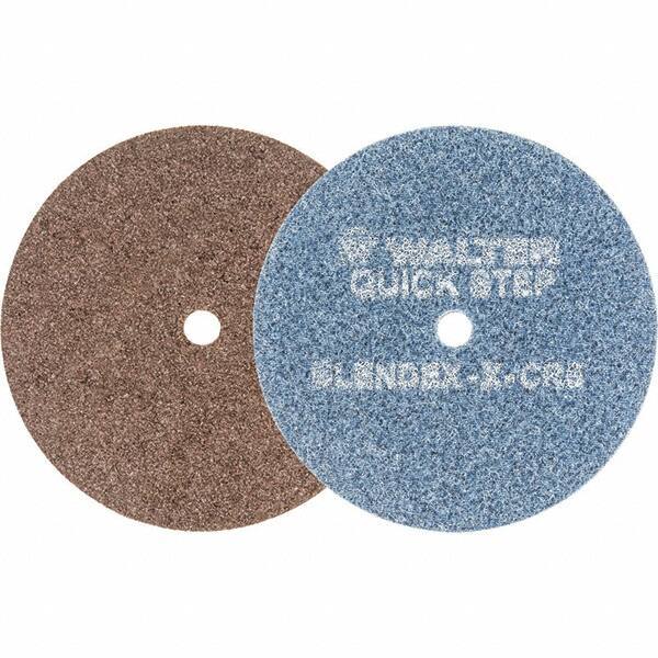 WALTER Surface Technologies - 4-1/2" Diam, Aluminum Oxide Hook & Loop Disc - Coarse Grade, Coated, Series 07-R, Quick-Step Blendex - USA Tool & Supply