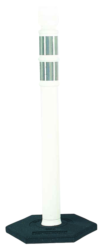 Delineator White with 10lb. Base - USA Tool & Supply