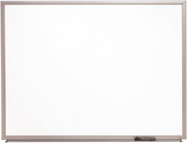 Ability One - 2" High x 22" Wide Porcelain on Steel Magnetic Marker Board with Wood Frame - Porcelain, 26" Deep - USA Tool & Supply