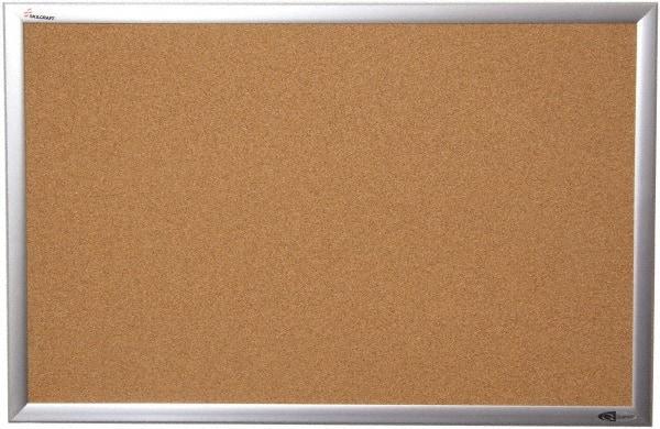 Ability One - 26" Wide x 2" High Self-Heal Cork Bulletin Board - Natural (Color) - USA Tool & Supply