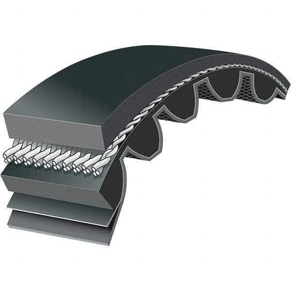Bando - Section 8M, 1.181" Wide, 35" Outside Length, Timing Belt - Neoprene Rubber, Black, Classic Cogged - USA Tool & Supply