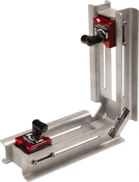 Mag-Mate - 2-7/8" Wide x 8-1/4" Deep x 8-1/4" High Rare Earth Magnetic Welding & Fabrication Square - 150 Lb Average Pull Force - USA Tool & Supply