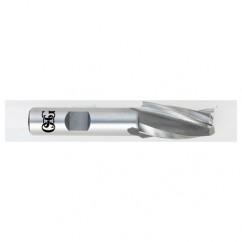 1/4 x 3/4 x 4 x 6-1/4 3 Fl HSS-CO Tapered Center Cutting End Mill - Bright - USA Tool & Supply