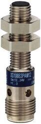 Telemecanique Sensors - NPN, 1.5mm Detection, Cylinder Shielded, Inductive Proximity Sensor - 3 Wires, IP67, 12 to 24 VDC, M6x1 Thread, 0.39 Inch Long - USA Tool & Supply