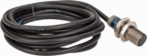 Telemecanique Sensors - NPN, NC, 2mm Detection, Cylinder Shielded, Inductive Proximity Sensor - 3 Wires, IP68, IP69K, 12 to 24 VDC, M12x1 Thread, 1.38 Inch Long x 0.47 Inch Wide - USA Tool & Supply