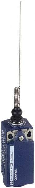 Telemecanique Sensors - SPDT, NC/NO, 240 VAC, 250 VDC, Screw Terminal, Cat Whisker Actuator, General Purpose Limit Switch - 1, 2, 4, 6, 12, 13 NEMA Rating, IP66, IP67 IPR Rating - USA Tool & Supply