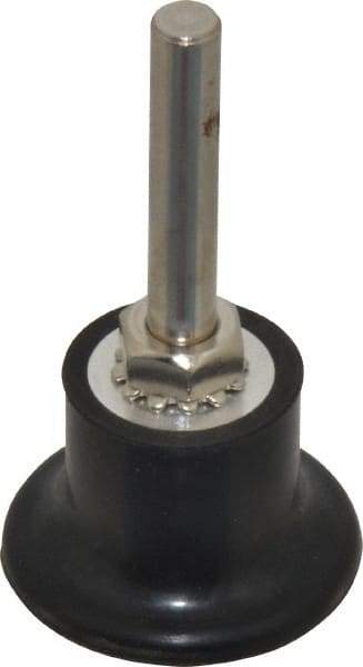 Value Collection - 1-1/2" Diam Quick-Change Type R Disc Backing Pad - 1/4" Shank Diam, Medium Density, 30,000 RPM - USA Tool & Supply