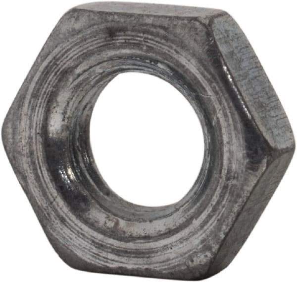 Value Collection - M5x0.80 Steel Right Hand Hex Jam Nut - 8mm Across Flats, 2.7mm High, Zinc-Plated Finish - USA Tool & Supply