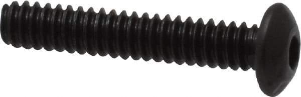 Value Collection - #4-40 UNC Hex Socket Drive, Button Screw - Alloy Steel, Black Oxide Finish, Fully Threaded, 5/8" Length Under Head - USA Tool & Supply