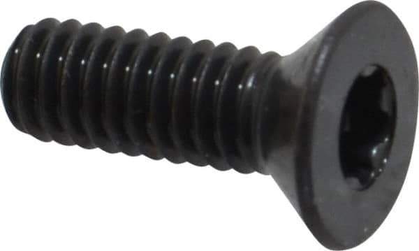 Camcar - #8-32 UNC Torx Plus Drive, 82° Flat Screw - Alloy Steel, Black Oxide Finish, Fully Threaded, 1/2" OAL - USA Tool & Supply