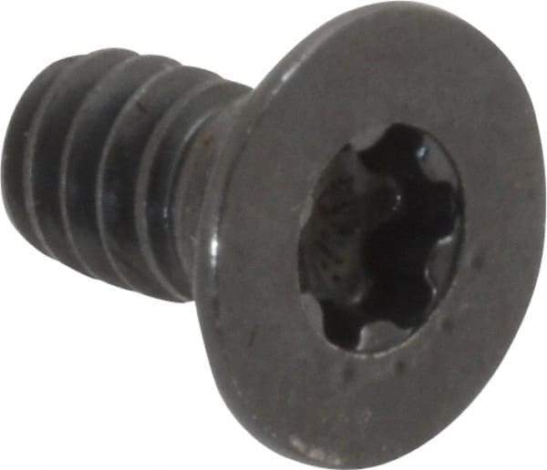 Camcar - #10-24 UNC Torx Plus Drive, 82° Flat Screw - Alloy Steel, Black Oxide Finish, Fully Threaded, 3/8" OAL - USA Tool & Supply