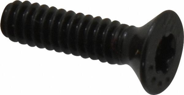 Camcar - #10-24 UNC Torx Plus Drive, 82° Flat Screw - Alloy Steel, Black Oxide Finish, Fully Threaded, 3/4" OAL - USA Tool & Supply