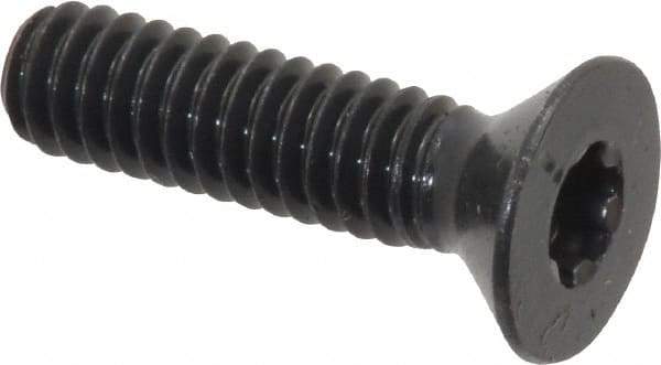 Camcar - 1/4-20 UNC Torx Plus Drive, 82° Flat Screw - Alloy Steel, Black Oxide Finish, Fully Threaded, 1" OAL - USA Tool & Supply