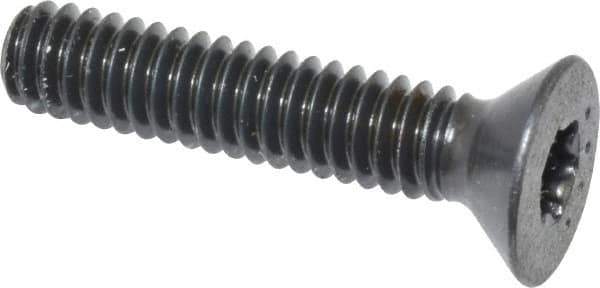 Camcar - 1/4-20 UNC Torx Plus Drive, 82° Flat Screw - Alloy Steel, Black Oxide Finish, Fully Threaded, 1-1/4" OAL - USA Tool & Supply