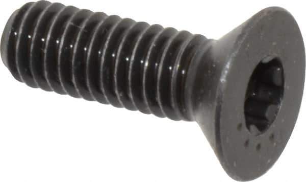 Camcar - 5/16-18 UNC Torx Plus Drive, 82° Flat Screw - Alloy Steel, Black Oxide Finish, Fully Threaded, 1" OAL - USA Tool & Supply
