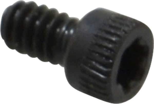 Camcar - #6-32 UNC Torx Plus Drive, Socket Cap Screw - Alloy Steel, Black Oxide Finish, Fully Threaded, 1/4" Length Under Head - USA Tool & Supply