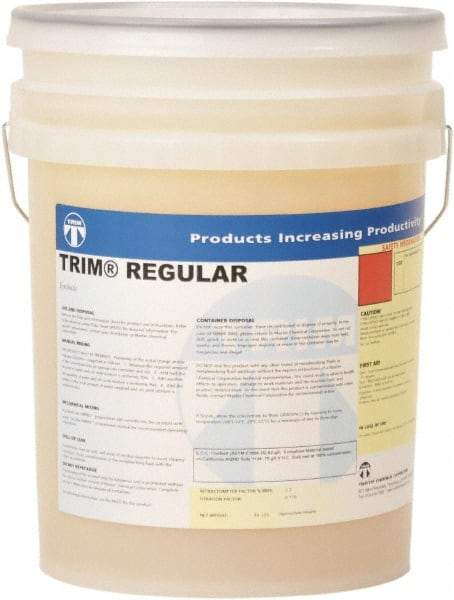 Master Fluid Solutions - Trim Regular, 5 Gal Pail Cutting & Grinding Fluid - Synthetic, For Cutting, Grinding - USA Tool & Supply