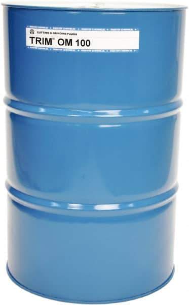 Master Fluid Solutions - Trim OM 100, 54 Gal Drum Cutting & Grinding Fluid - Straight Oil, For Cutting, Grinding - USA Tool & Supply