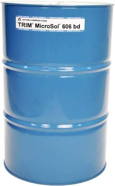 Master Fluid Solutions - Trim MicroSol 606 bd, 54 Gal Drum Cutting & Grinding Fluid - Semisynthetic - USA Tool & Supply