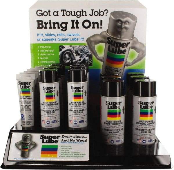 Synco Chemical - 3 oz, 6 oz & 11 oz Display Synthetic Lubricant - Translucent, -45°F to 450°F, Food Grade - USA Tool & Supply