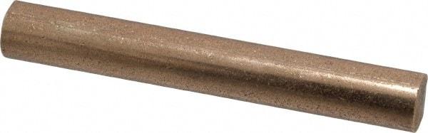 Made in USA - 3/8 Inch Diameter x 3 Inch Long, Oil Impregnated Bronze Round Rod - Alloy SAE 841 - USA Tool & Supply
