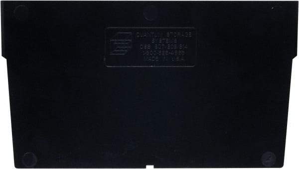 Quantum Storage - 7.1" Wide x 7" High, Black Bin Divider - Use with QSB807, QSB808, QSB814 - USA Tool & Supply