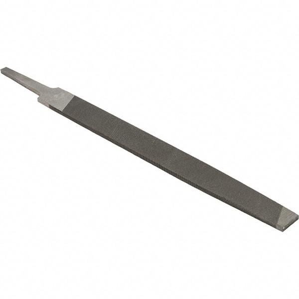 Value Collection - 8" Long, Smooth Cut, Mill American-Pattern File - Single Cut, 9/64" Overall Thickness - USA Tool & Supply