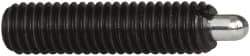 Vlier - M8x1.25, 5mm Ball Diam, 16mm Body Length, 1.5mm Max Ball Reach, Threaded Ball Plunger - Stainless Steel Body, Stainless Steel Ball, 3.37 Lb Initial End Force, 6.75 Lb Final End Force - USA Tool & Supply