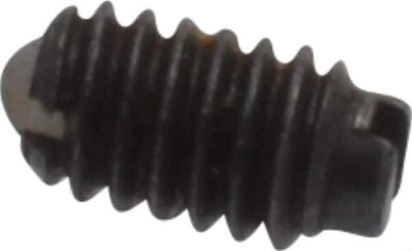 Vlier - 4-48, 0.062" Ball Diam, 0.187" Body Length, 0.02" Max Ball Reach, Threaded Ball Plunger - Steel Body, Nylon Ball, 0.13 Lb Initial End Force, 0.5 Lb Final End Force, Locking Element - USA Tool & Supply