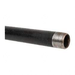 B&K Mueller - Schedule 40, 1" Diam x 30" Long Steel Black Pipe Nipple - Threaded - USA Tool & Supply