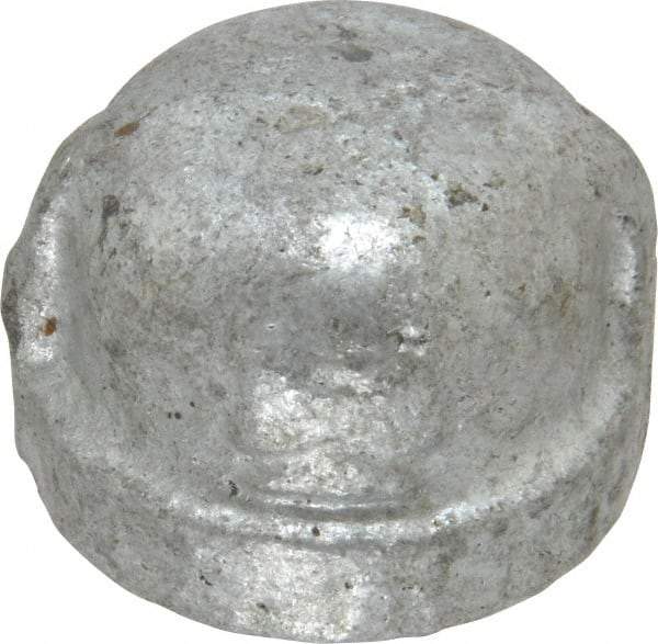 B&K Mueller - Class 150, 1/2" Galvanized Pipe End Cap - Threaded, Malleable Iron - USA Tool & Supply