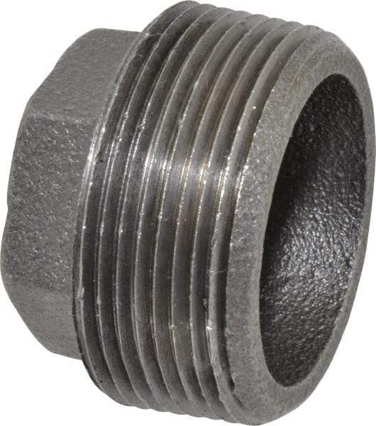 B&K Mueller - Size 1-1/2 x 1/2", Class 150, Malleable Iron Black Pipe Hex Bushing - 150 psi, Threaded End Connection - USA Tool & Supply