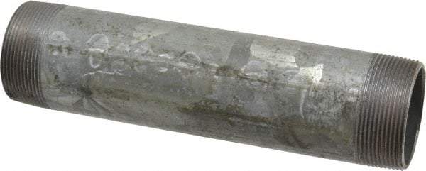 B&K Mueller - Schedule 40, 2 x 9" Galvanized Pipe Nipple - Threaded Steel - USA Tool & Supply