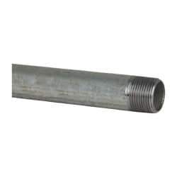 B&K Mueller - Schedule 40, 1 x 36" Galvanized Pipe Nipple - Threaded Steel - USA Tool & Supply