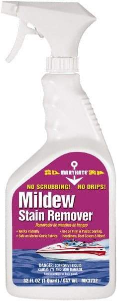 CRC - 32 oz Spray Bottle Mildew Remover - Liquid, Water-Based, Chlorine - USA Tool & Supply