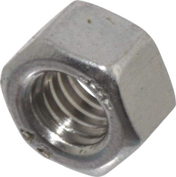 Value Collection - M5x0.80 Metric Coarse Stainless Steel Right Hand Heavy Hex Nut - 8mm Across Flats, 5mm High, Uncoated - USA Tool & Supply
