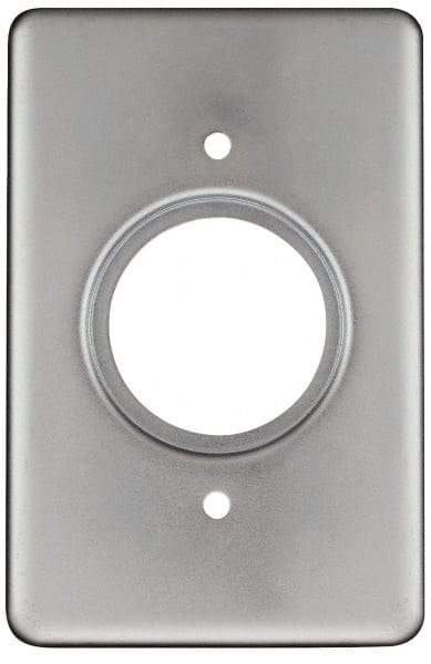 Thomas & Betts - Electrical Outlet Box Steel Device Cover - Includes Gasket - USA Tool & Supply