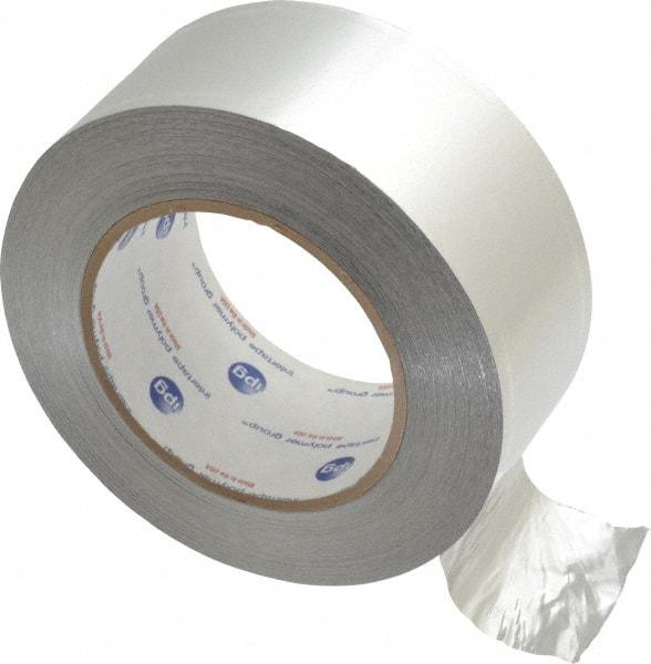 Intertape - 2" x 60 Yds Silver Foil Tape - 5 mil, Acrylic Adhesive, Aluminum Foil Backing, 28 Lb/ln Tensile Strength, -29.2°F to 325°F, Series ALF300 - USA Tool & Supply