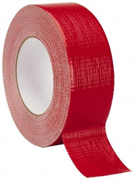 Intertape - 2" x 55m Red Duct Tape - 9 mil, Rubber Adhesive, Polyethylene Cloth Backing, 18 Lb/ln Tensile Strength, 32°F to 160°F, Series AC20 - USA Tool & Supply