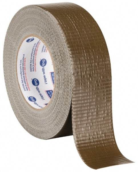 Intertape - 2" x 55m Green Duct Tape - 9 mil, Rubber Adhesive, Polyethylene Cloth Backing, 18 Lb/ln Tensile Strength, 32°F to 160°F, Series AC20 - USA Tool & Supply