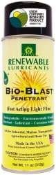 Renewable Lubricants - 11 oz Aerosol Thin Oily Film Penetrant/Lubricant - Light Golden, -22°F to 208°F - USA Tool & Supply
