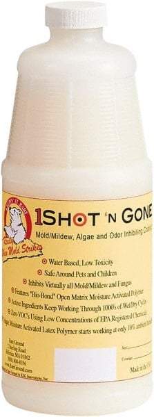 Bare Ground Solutions - One Quart of 1 Shot Mold Inhibiting Coating - Moisture activated mold/mildew, algae, fungus prevention coating It has zero VOC's and uses a low concentration of EPA registered chemicals. - USA Tool & Supply