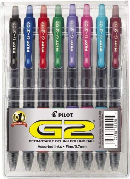 Pilot - Conical Roller Ball Pen - Assorted Colors - USA Tool & Supply