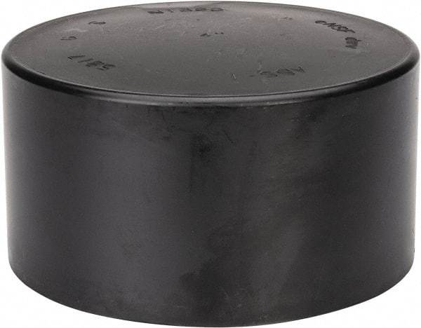 NIBCO - 4", ABS Drain, Waste & Vent Pipe End Cap - Hub - USA Tool & Supply
