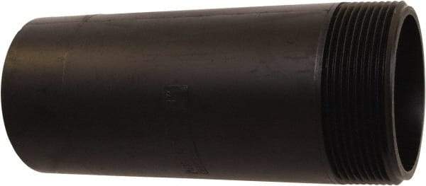 NIBCO - Threaded x Unthreaded Drain Pipe Nipple - 3 x 8" Pipe, ABS - USA Tool & Supply